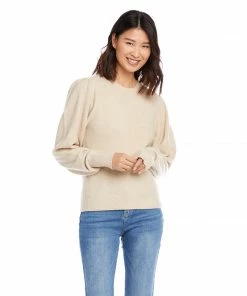 Karen Kane Poof Sleeve Sweater