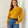 Karen Kane Poof Sleeve Sweater