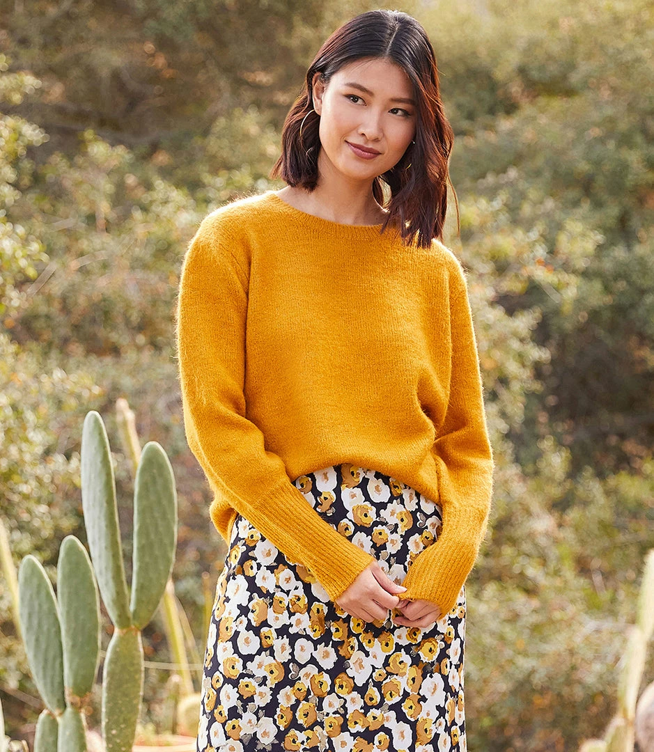 Karen Kane Blouson Sleeve Sweater