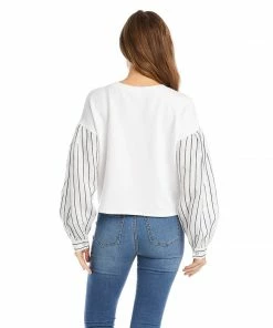 Karen Kane Clothing Contrast Tie-Front Top