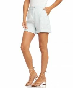 Karen Kane Clothing High Waist Pleated Shorts