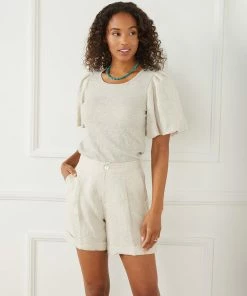 Karen Kane Clothing High Waist Pleated Shorts