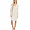 Karen Kane Petite Size Linen Shirtdress