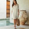 Karen Kane Clothing Linen Shirtdress