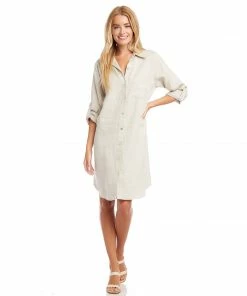 Karen Kane Clothing Linen Shirtdress