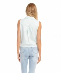 Karen Kane Sleeveless Tie-Front Top