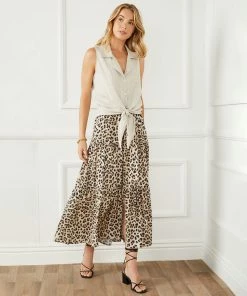 Karen Kane Clothing Sleeveless Tie-Front Top