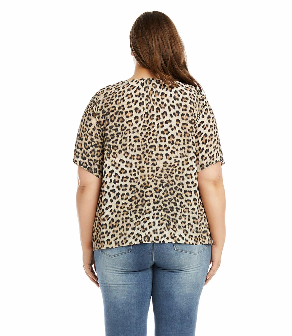 Karen Kane Plus Size Tie-Front Top