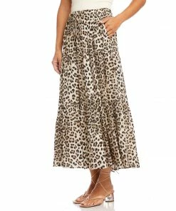 Karen Kane Petites Petite Size Tiered Midi Skirt