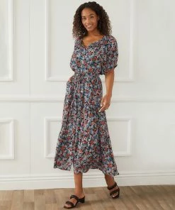 Karen Kane Tiered Midi Skirt Clothing