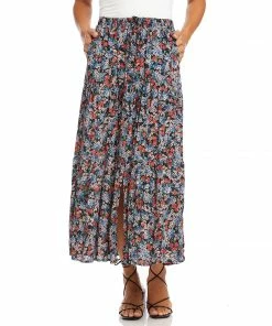 Karen Kane Tiered Midi Skirt Clothing