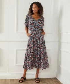 Karen Kane Tiered Midi Skirt Clothing