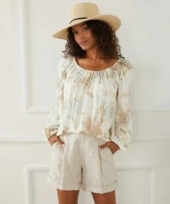 Karen Kane Peasant Top