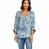 Karen Kane Petite Size Blouson Sleeve Top Clothing