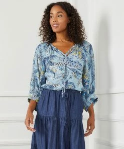 Karen Kane Blouson Sleeve Top Clothing