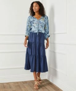 Karen Kane Blouson Sleeve Top Clothing