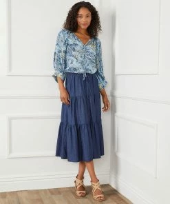 Karen Kane Blouson Sleeve Top Clothing