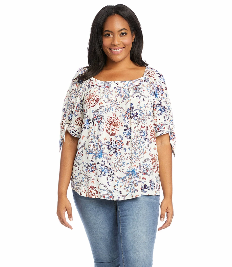 Karen Kane Plus Size Square Neck Top