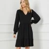 Karen Kane Dresses Long Sleeve Tiered Dress
