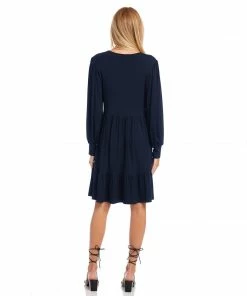 Karen Kane Long Sleeve Tiered Dress Clothing