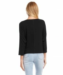 Karen Kane Petite Size 3/4 Sleeve Boatneck Top Petites