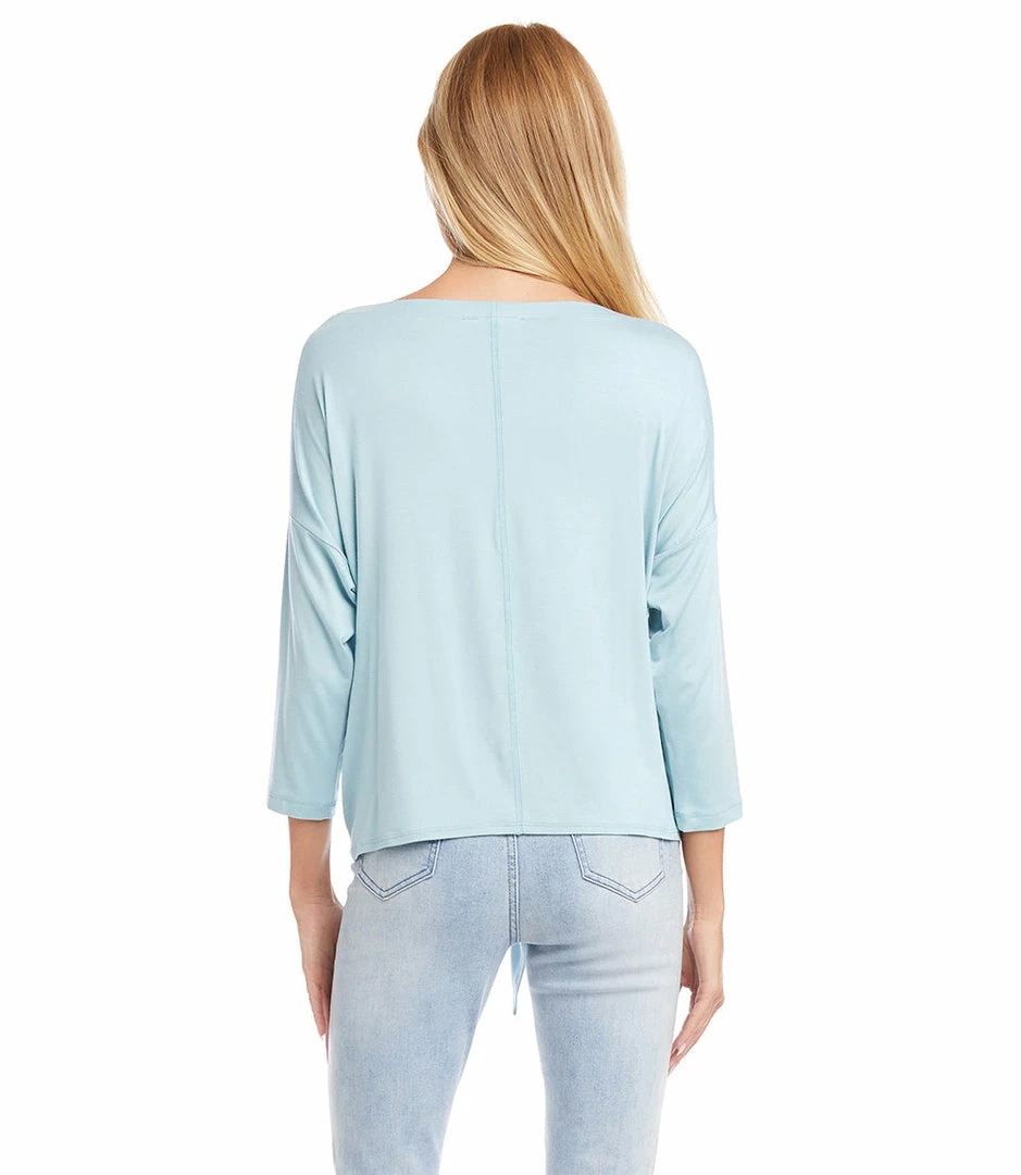 Karen Kane 3/4 Sleeve Boatneck Top