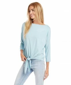 Karen Kane 3/4 Sleeve Boatneck Top
