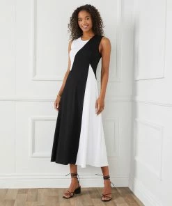 Karen Kane Sleeveless Colorblock Dress Clothing