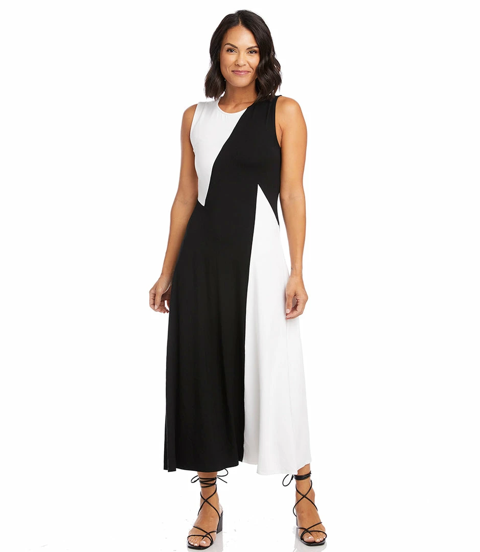 Karen Kane Sleeveless Colorblock Dress Clothing