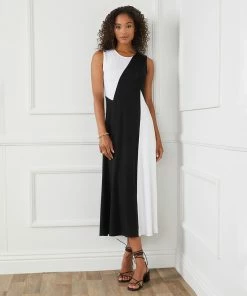 Karen Kane Sleeveless Colorblock Dress Clothing