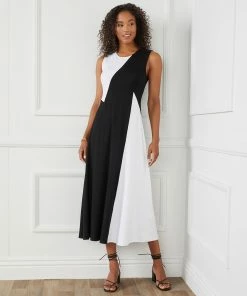 Karen Kane Sleeveless Colorblock Dress Clothing