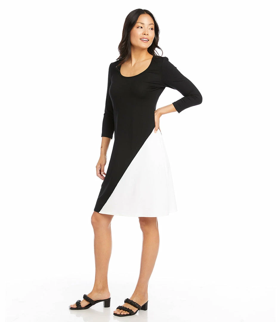 Karen Kane Diagonal Block Dress