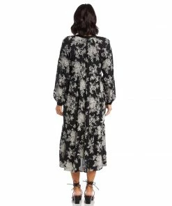 Karen Kane Long Sleeve Tiered Dress Clothing
