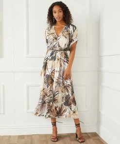 Karen Kane Cuffed Sleeve Dress Clothing