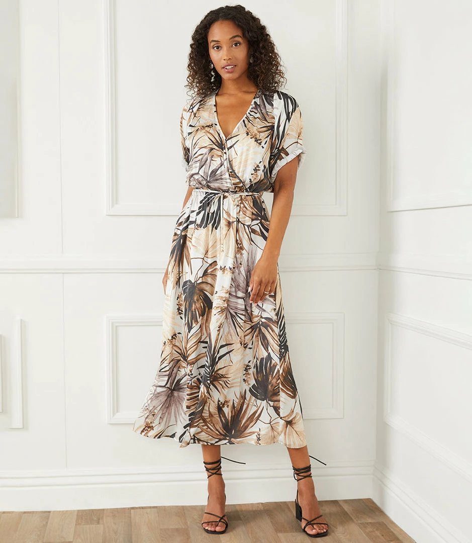 Karen Kane Cuffed Sleeve Dress Clothing