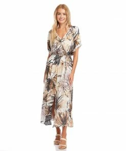 Karen Kane Cuffed Sleeve Dress Clothing