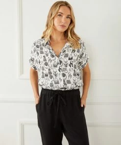 Karen Kane Clothing Extended Sleeve Button-Up