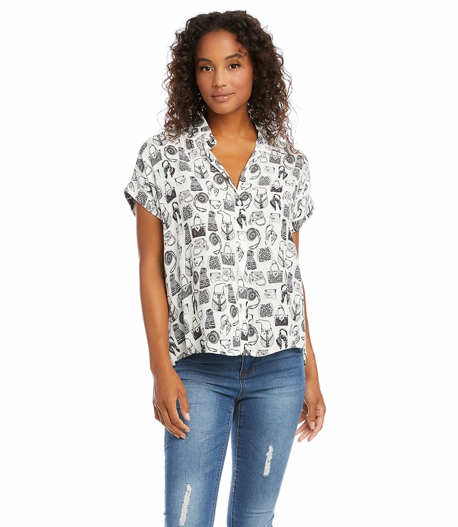 Karen Kane Clothing Extended Sleeve Button-Up