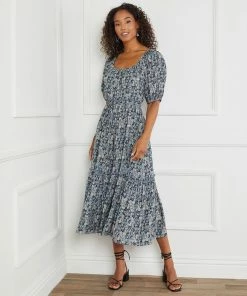 Karen Kane Poof Sleeve Dress Clothing