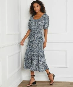 Karen Kane Poof Sleeve Dress Clothing