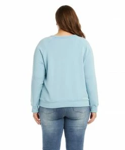 Karen Kane Plus Size Twist Hem Sweatshirt