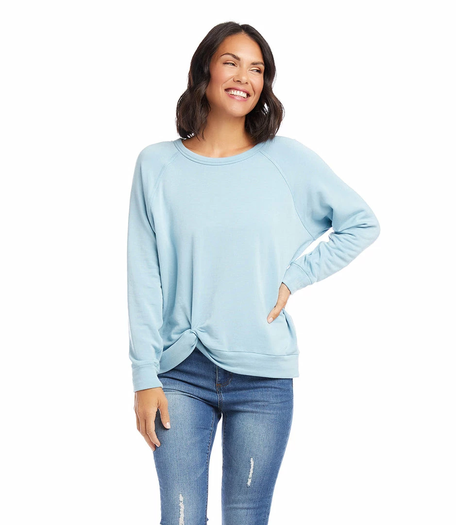 Karen Kane Twist Hem Sweatshirt