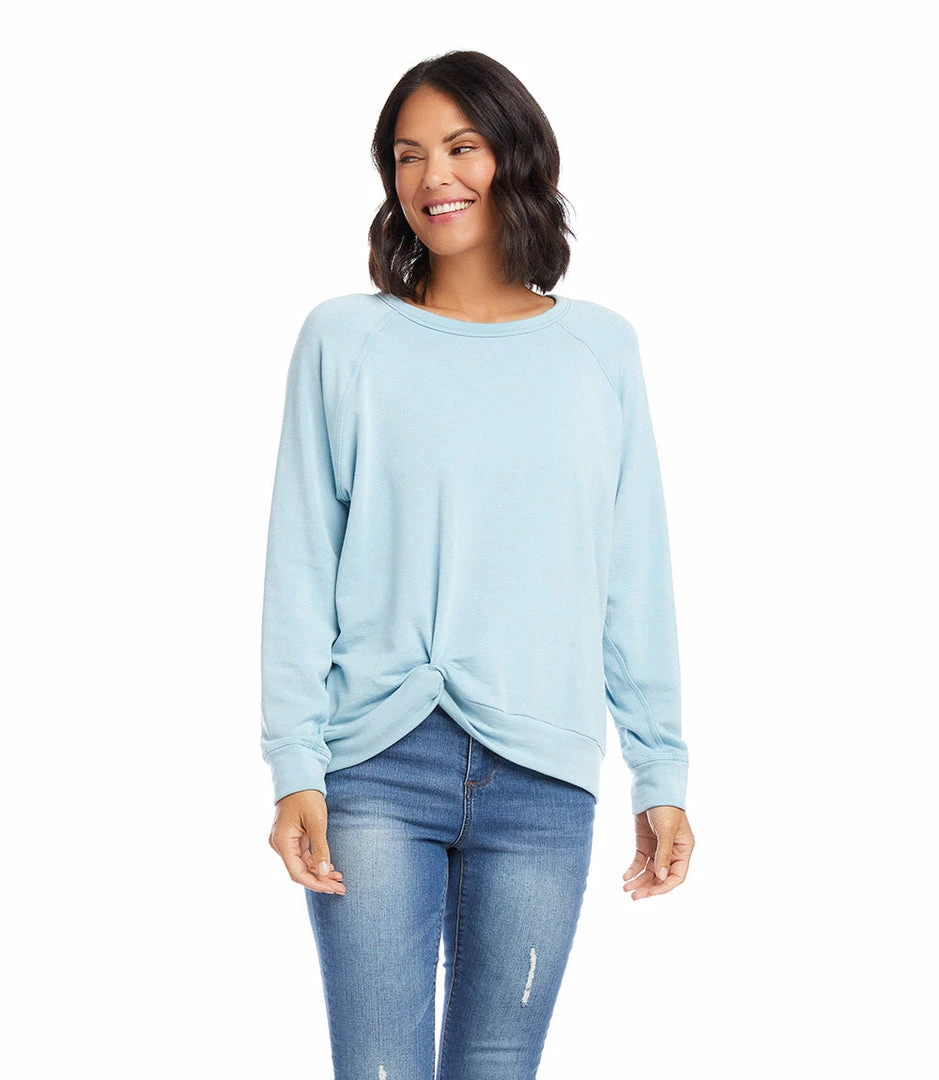 Karen Kane Twist Hem Sweatshirt