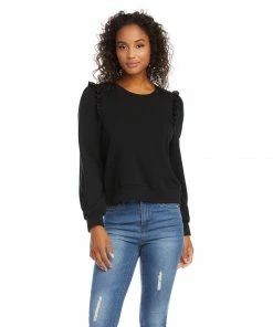 Karen Kane Clothing Ruffle Detail Sweatshirt