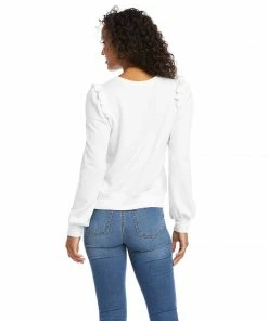 Karen Kane Clothing Ruffle Detail Sweatshirt
