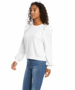 Karen Kane Clothing Ruffle Detail Sweatshirt