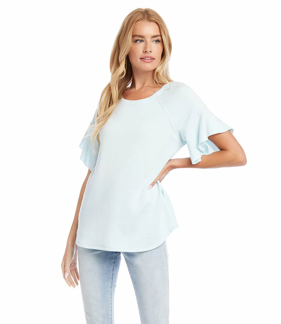 Karen Kane Ruffle Sleeve Top
