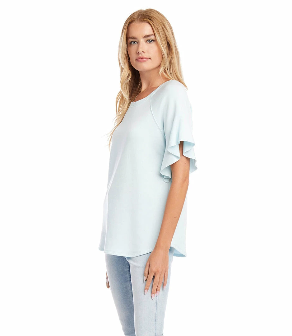 Karen Kane Ruffle Sleeve Top
