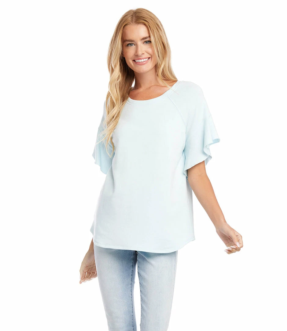 Karen Kane Ruffle Sleeve Top