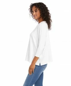 Karen Kane Clothing 3/4 Sleeve Boatneck Top